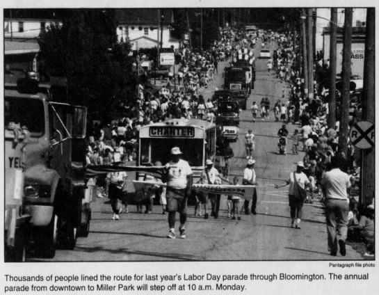 Thousands line the route